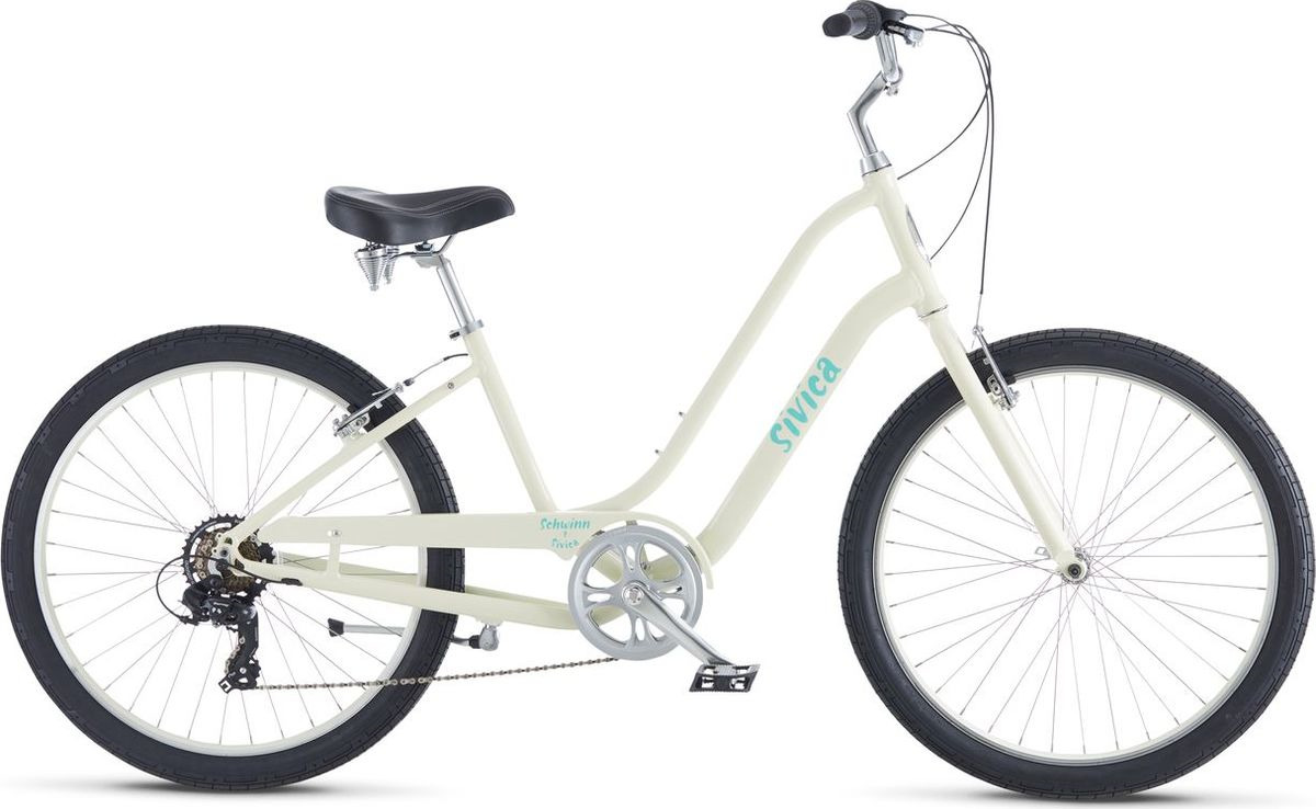 фото Велосипед городской Schwinn Sivica 7 Women, колесо 26", бежевый, 7 скоростей