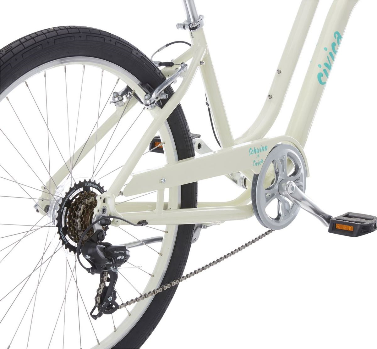 фото Велосипед городской Schwinn Sivica 7 Women, колесо 26", бежевый, 7 скоростей