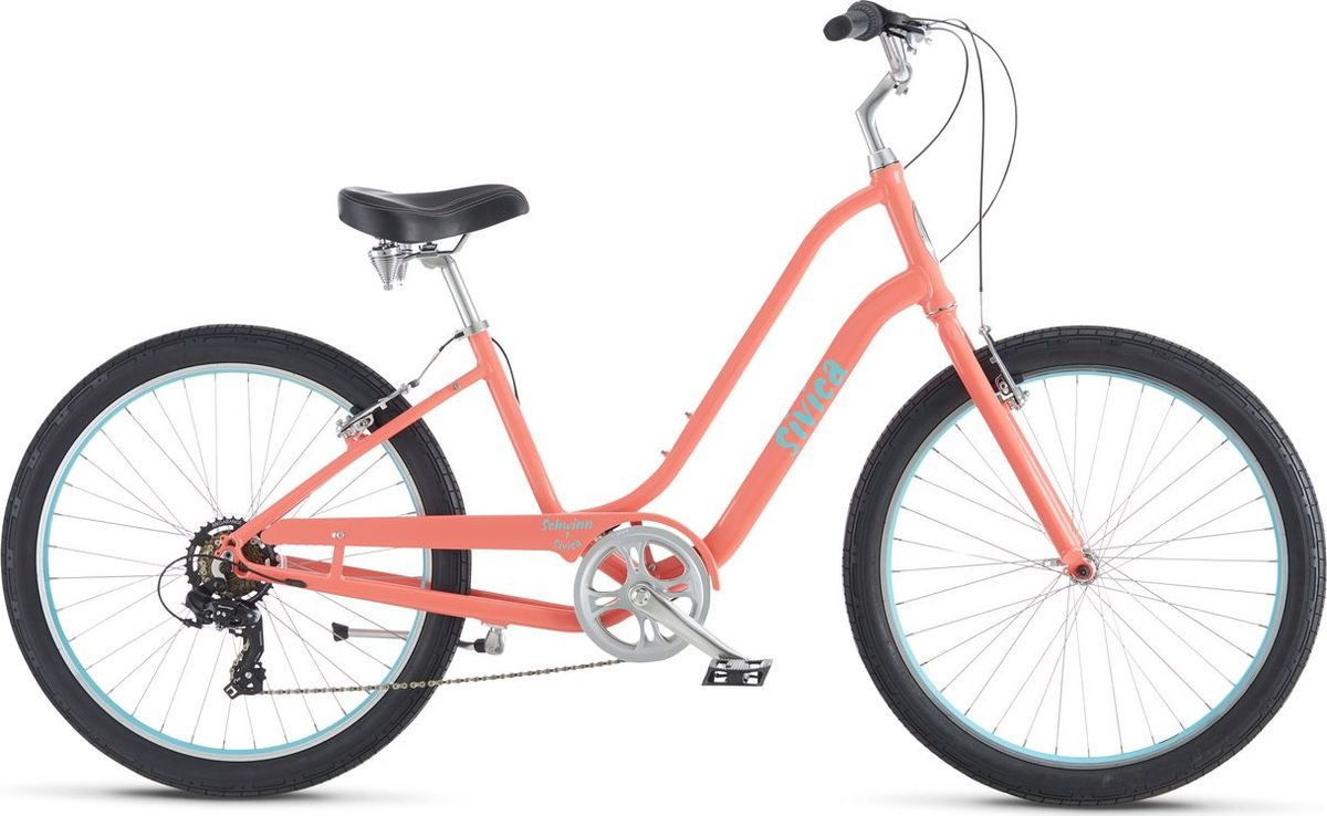 фото Велосипед городской Schwinn Sivica 7 Women, колесо 26", коралловый, 7 скоростей