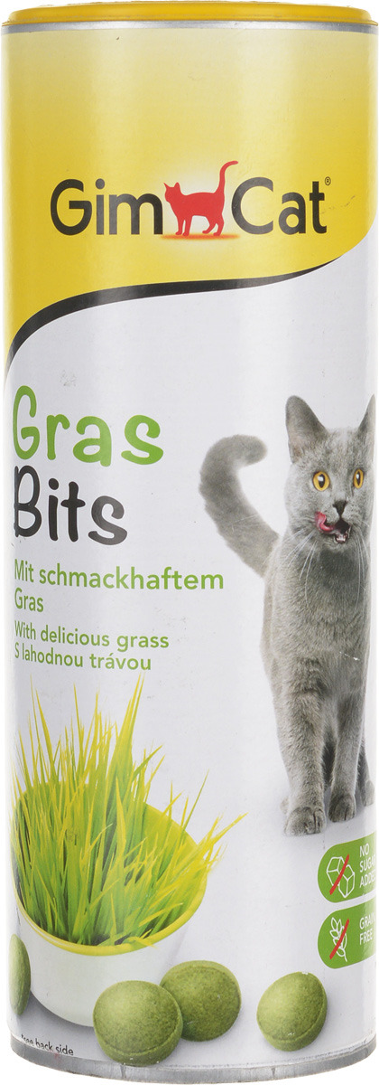 фото Лакомство для кошек GimCat "GrasBits", с травой, 425 г