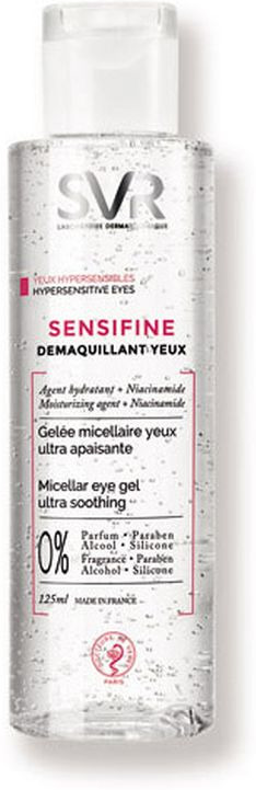 Мицеллярное желе для снятия макияжа с контура глаз SVR Сенсифин, 125 мл