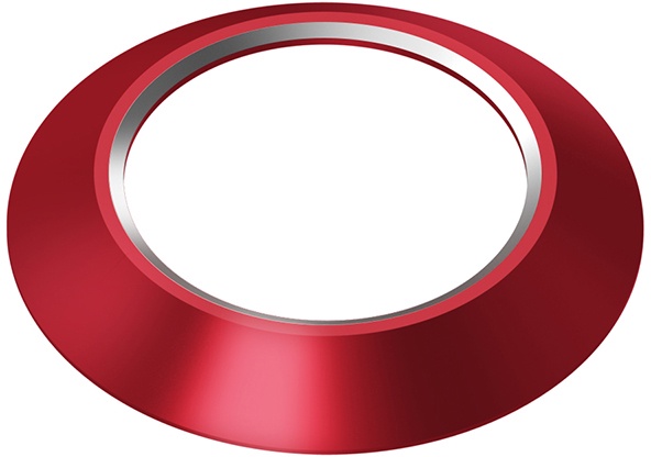 Ободок для камеры телефона Baseus Metal Camera Ring, красный