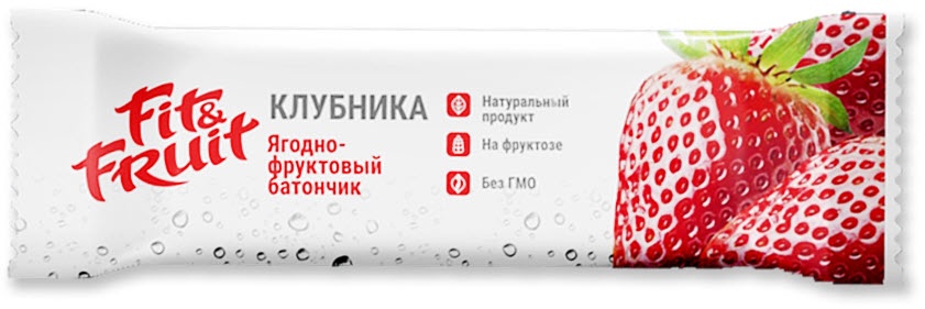 Характеристики Батончик Fit&fruit FF-001, Клубника, 30, подробное ...