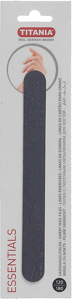фото Маникюрная пилка Titania, с песочным напылением, 1031, серый