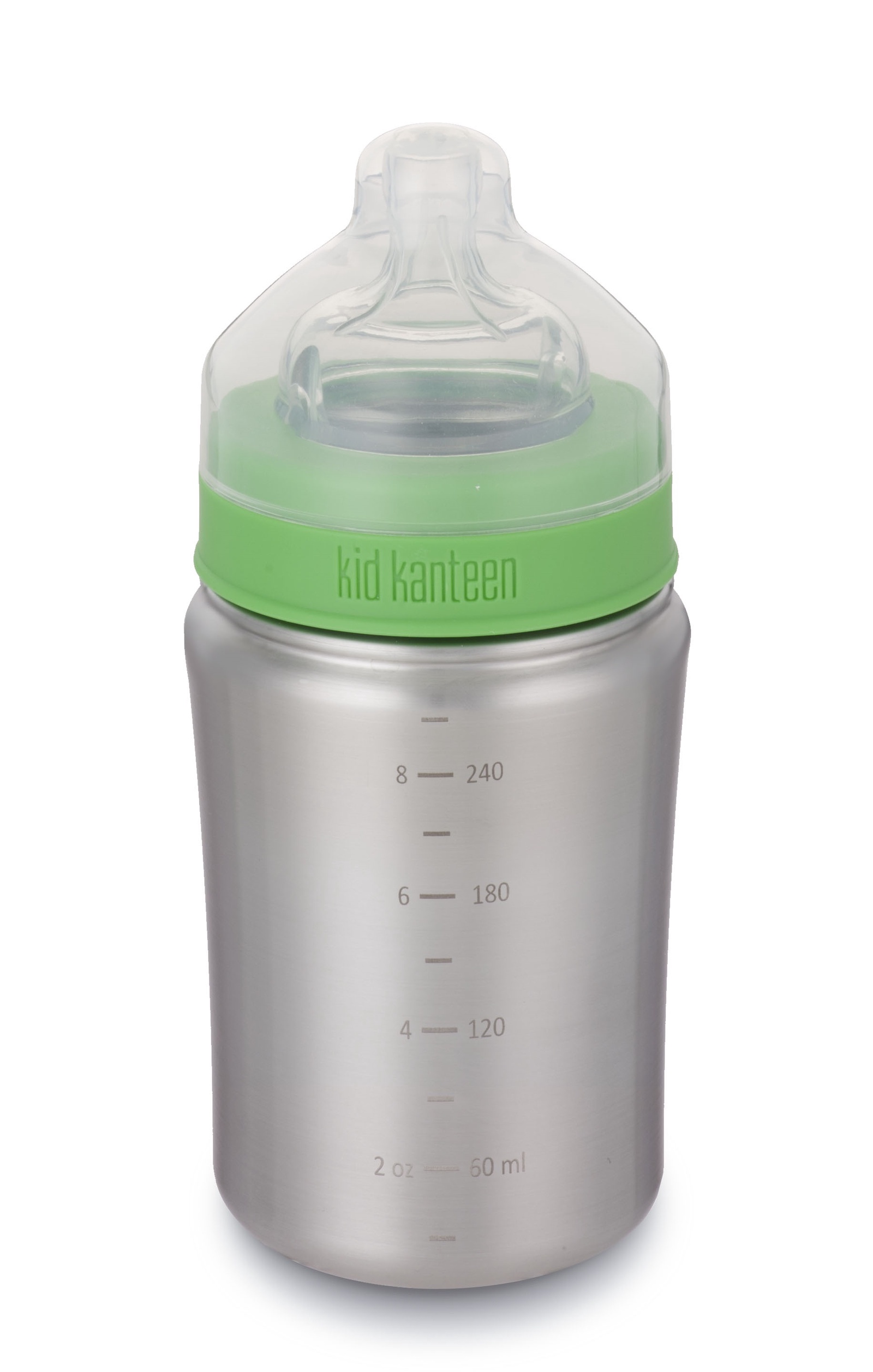 фото Бутылочка для кормления Klean Kanteen 1000277 серебристый, зеленый