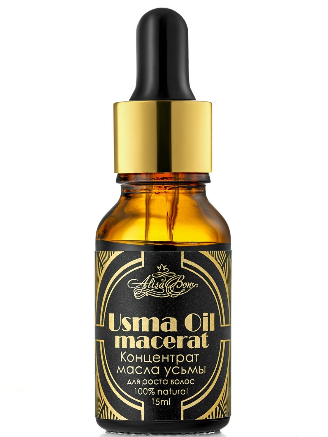 фото Масло для волос Alisa Bon Концентрат масла усьмы для роста волос и бровей "Usma Oil macerat"