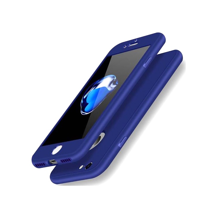 фото Чехол для сотового телефона No Name Силиконовый чехол для iPhone X / 7 / 8 Plus / 6S / 6 / 5 / 5S SE, синий