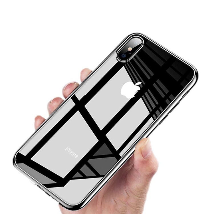 фото Чехол для сотового телефона No Name Чехол задней крышки смартфона для iPhone: 5 / SE / 6 / 6s / 6 Plus / 6s Plus / 7 Plus / X, серебристый