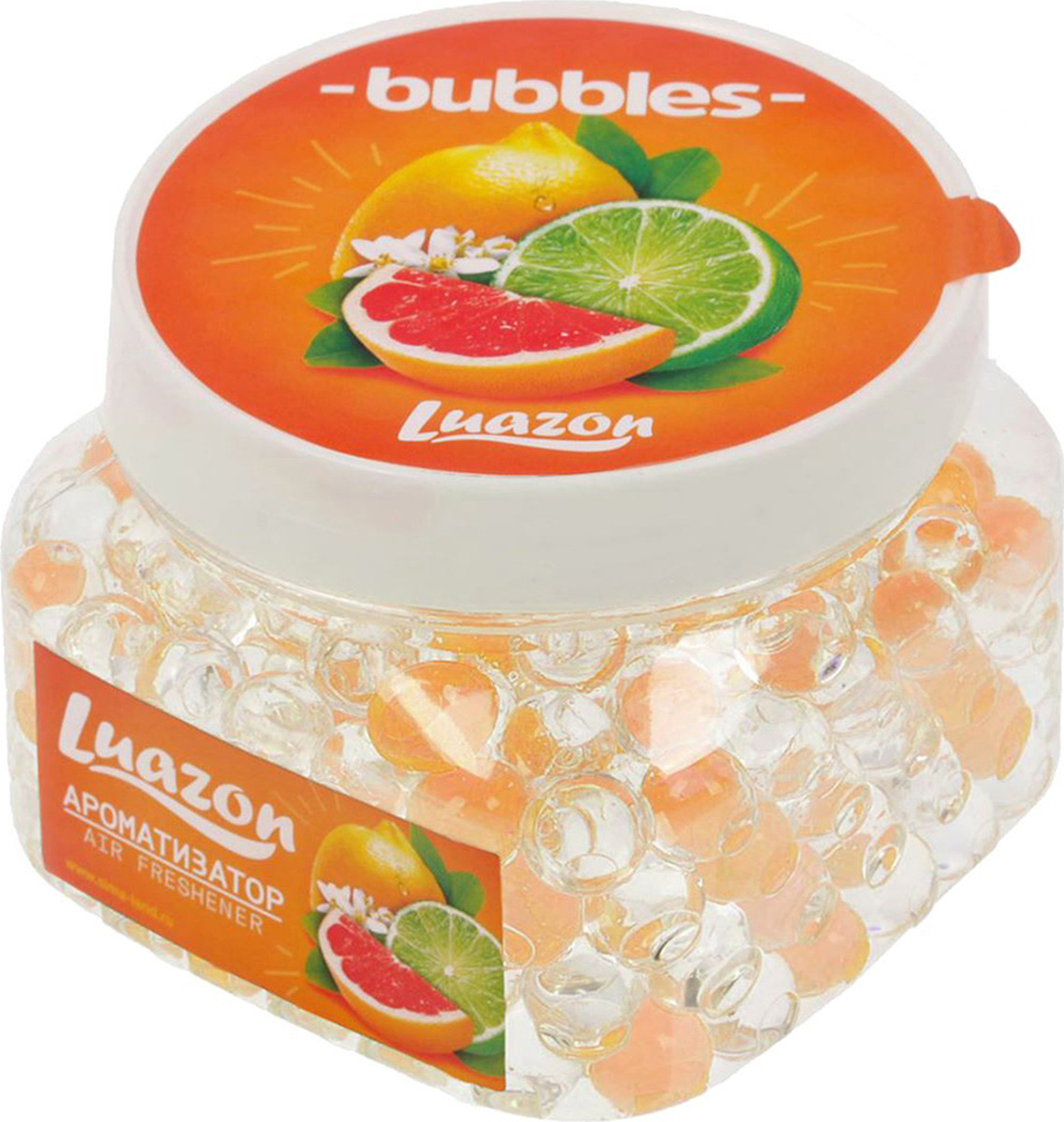 фото Ароматизатор автомобильный Luazon Bubbles, цитрусы, 1643086, 225 г