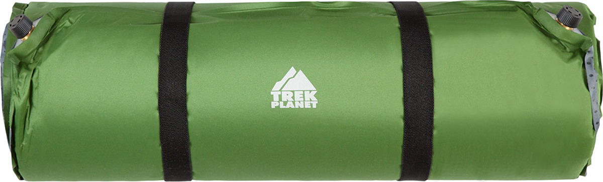 фото Коврик самонадувающийся Trek Planet Relax 90, кемпинговый, 70438, зеленый, 198 х 63,5 х 9 см