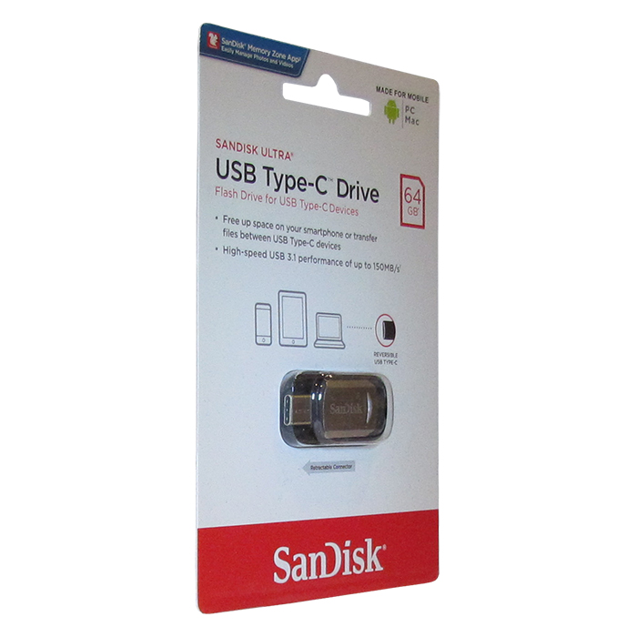 фото USB Флеш-накопитель SanDisk Ultra Z450 64GB USB Type-C