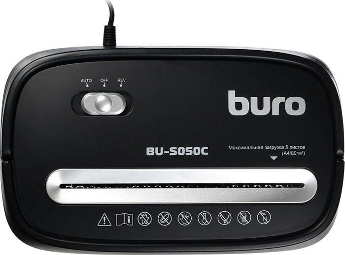 фото Шредер Buro Home BU-S050C, черный