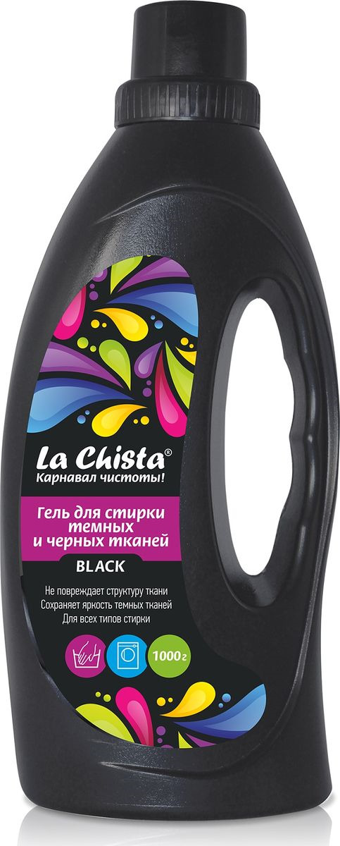 фото Жидкое средство для стирки La Chista Black для темных и черных тканей, 870486, 1 л