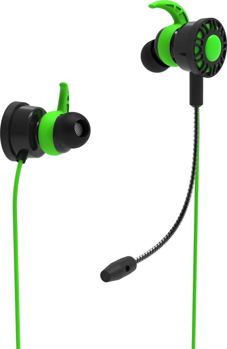 фото Наушники Ritmix RH-250M, black, green