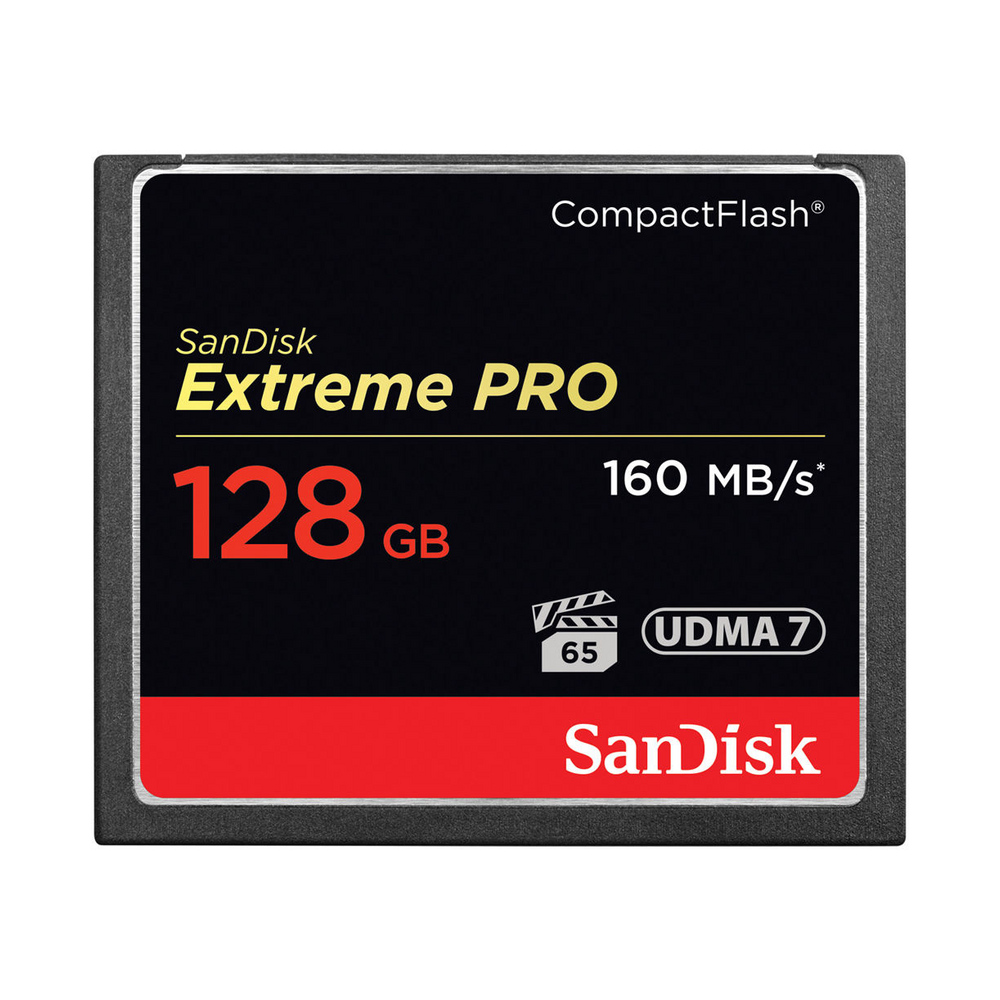 фото Карта памяти SanDisk Compact Flash Extreme Pro 128GB (160 MB/s)