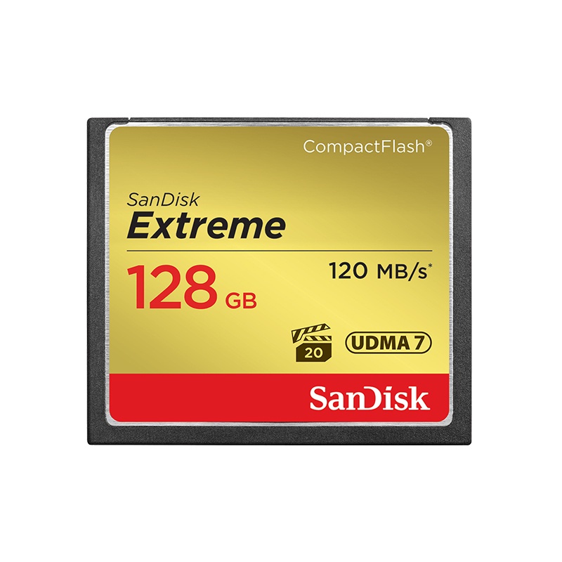 фото Карта памяти SanDisk Compact Flash Extreme 128GB (120/85 MB/s)