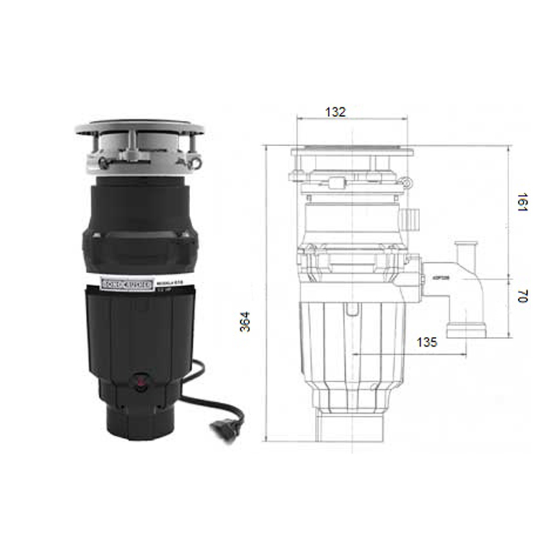 фото Измельчитель бытовых отходов Bone Crusher 610