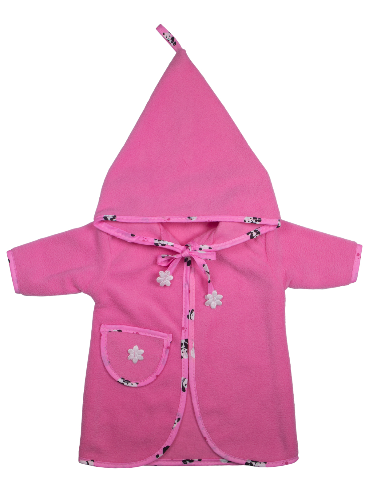 фото Одежда для кукол Модница Халат для пупса 43 см розовый
