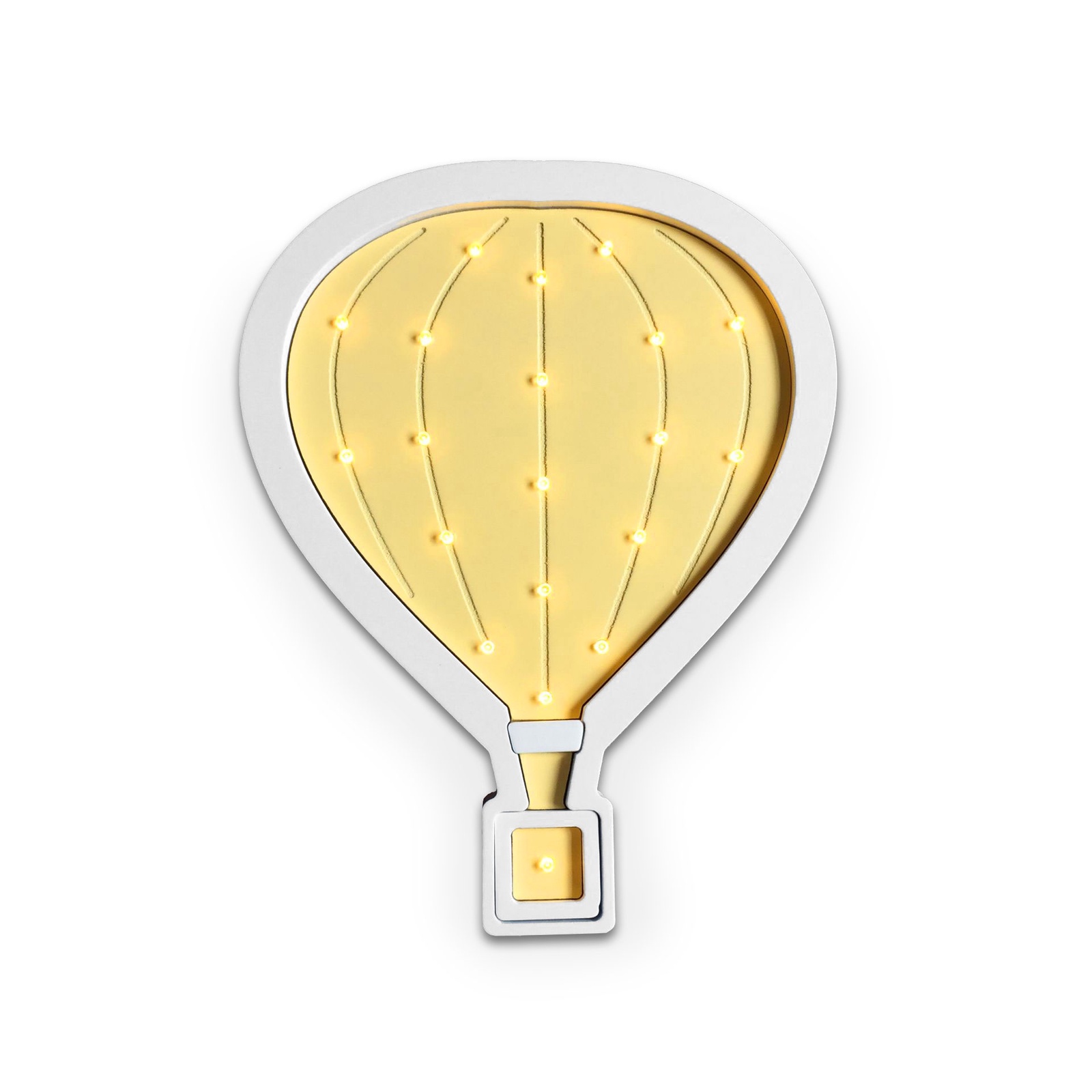 Ночник Amelia Kingdom Воздушный шар, желтый, белый