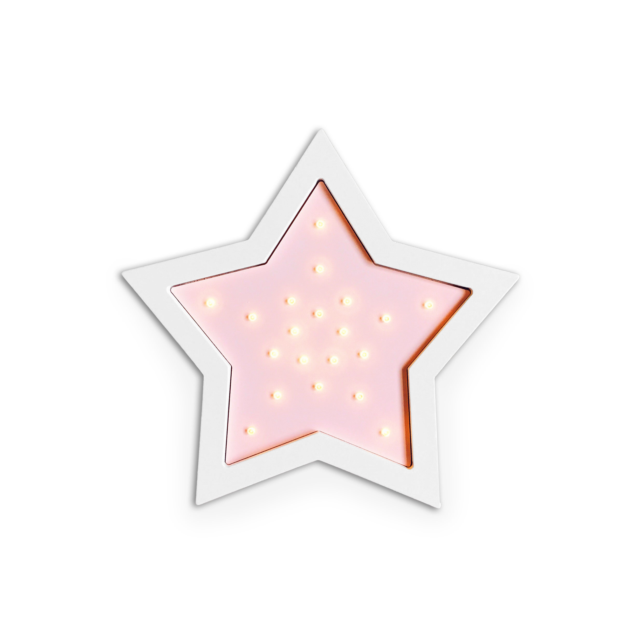 Ночник Amelia Kingdom Звезда, розовый, белый