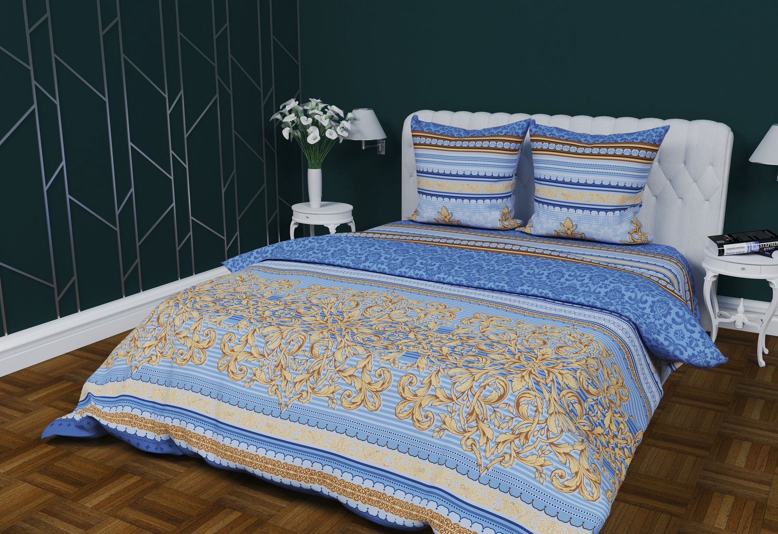 фото Комплект постельного белья "Текстильная лавка" "Королевский синий"
