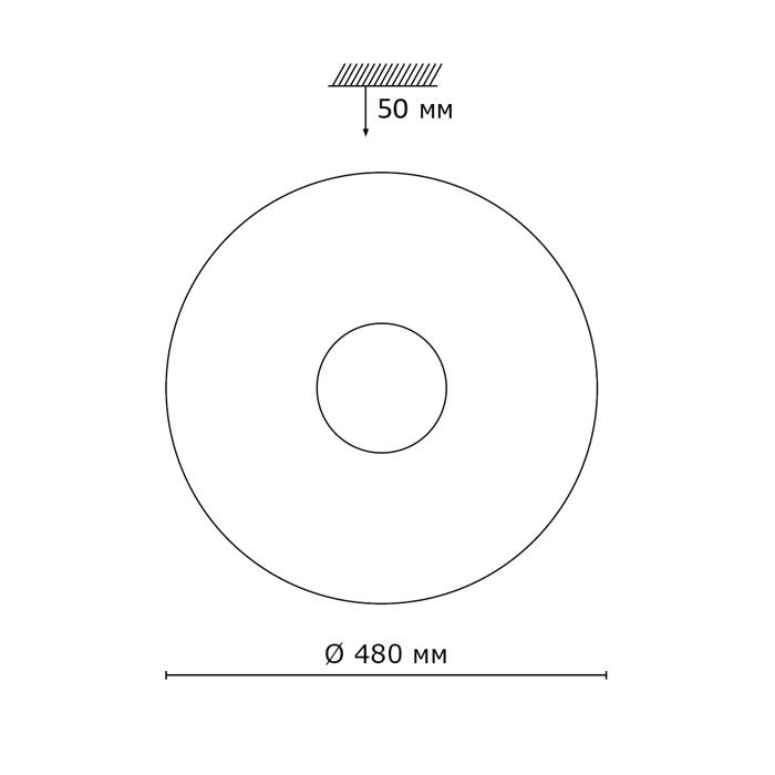 фото Настенно-потолочный светильник Sonex 2030/EL, LED, 72 Вт