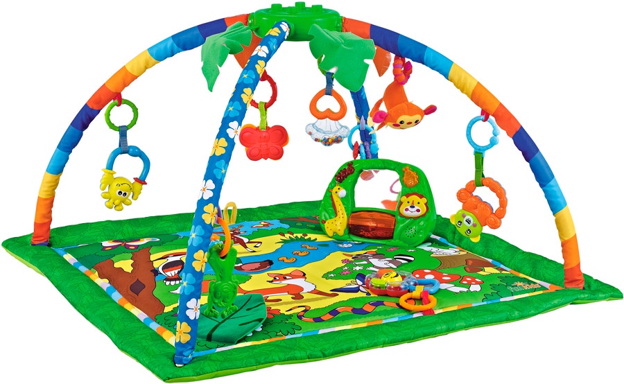 фото Funkids / Коврик развивающий с игрушками "Delux Step Up Gym" арт. CC9990 Forest