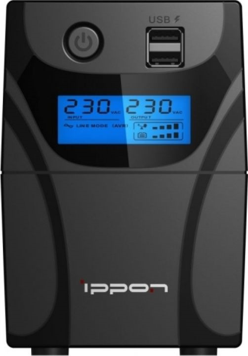 фото Источник бесперебойного питания Ippon Back Power Pro II 700 420Вт 700ВА, черный