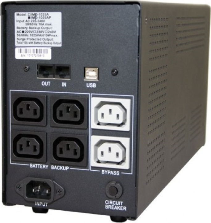 фото Источник бесперебойного питания Powercom Imperial IMD-2000AP 1200Вт 2000ВА, черный