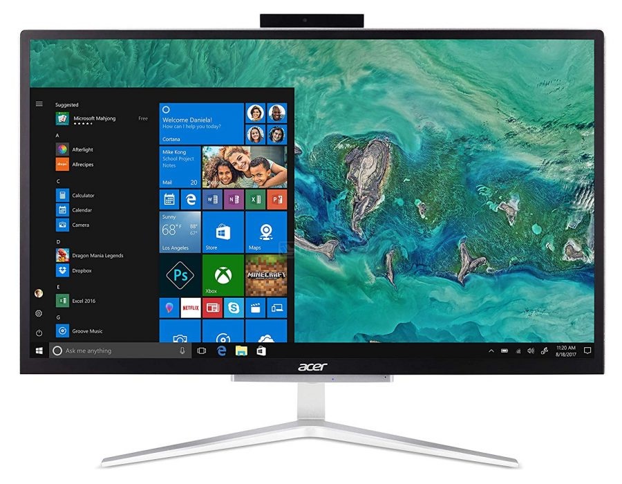 фото 21.5" Моноблок Acer Aspire C22-820 (DQ.BCMER.001), серебристый