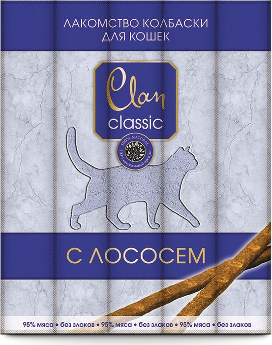 фото Лакомство Clan Classic, для кошек, с лососем, 5 шт по 5 г