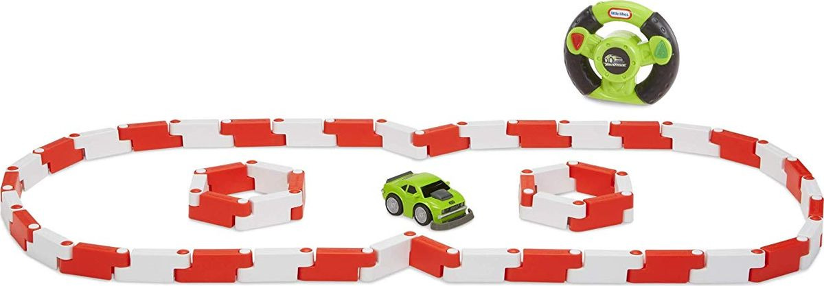 фото Игровой набор Little Tikes Гоночная полоса и спорткар, 649301, зеленый