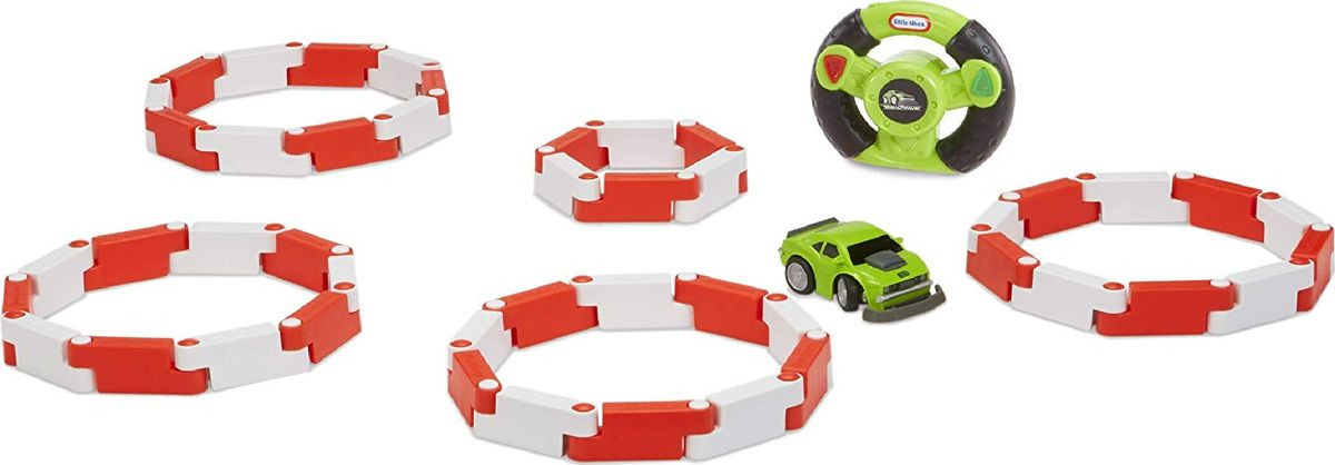фото Игровой набор Little Tikes Гоночная полоса и спорткар, 649301, зеленый