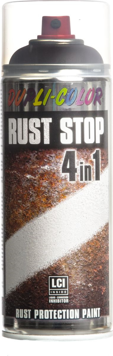 фото Эмаль по ржавчине Dupli Color Rust Stop 4 в 1, RAL 8017, коричневый, 0,4 л