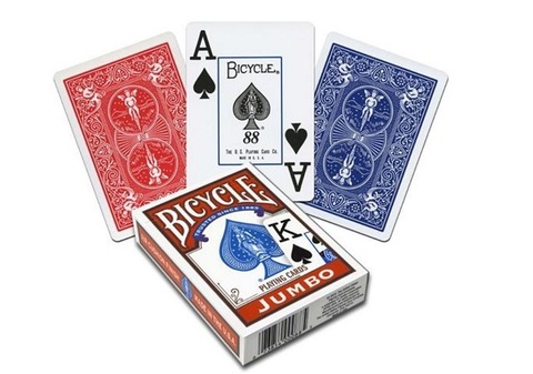 фото Игральные карты United States Playing Card Company "Bicycle Rider Back International Jumbo Index"