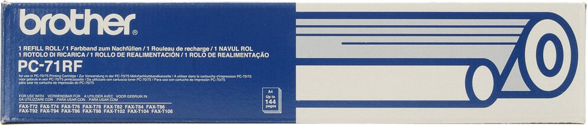 Термопленка Brother PC-71 для FAX-555/645/685mc/T-74/T-76mc/T-78/727/737/104/106 Термопленка Brother PC-71 для FAX-555/645/685mc/T-74/T-76mc/T-78/727/737/104/106