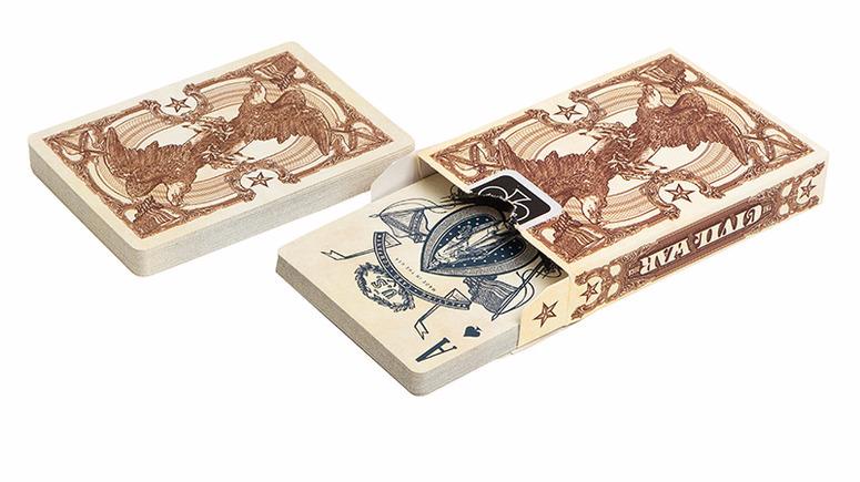 Игральные карты United States Playing Card Company «Bicycle Civil War», коричневая рубашка