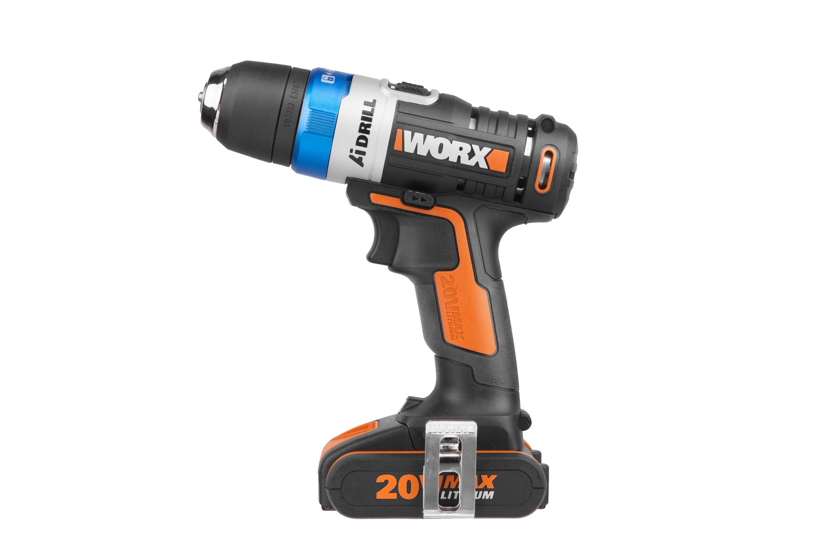 фото Дрель-шуруповерт аккумуляторная WORX AiDrill WX178, 20В, 2Ач x1, кейс