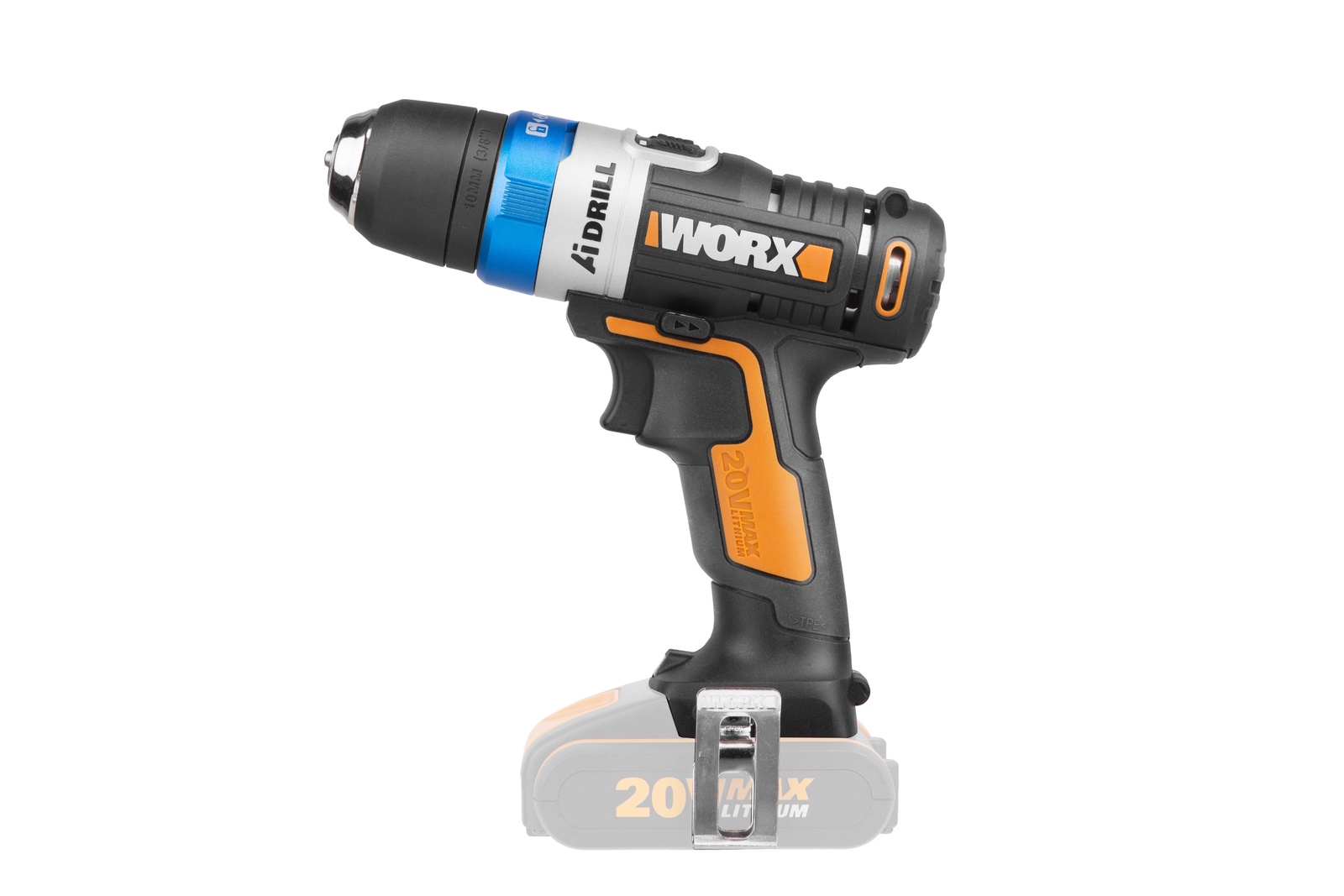 фото Дрель-шуруповерт аккумуляторная WORX AiDrill WX178.9, 20В, без АКБ и ЗУ