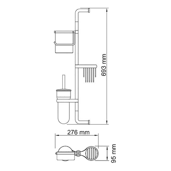 фото Держатель комбинированный WasserKRAFT K-1448