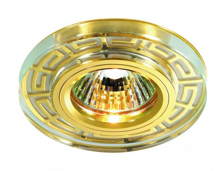 Встраиваемый светильник Novotech 369583, золотой
