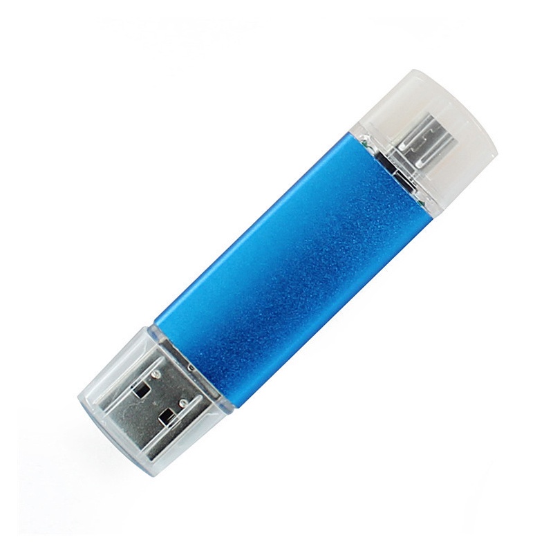 фото USB Флеш-накопитель No Name USB-флешка OTG 64 Гб, синий