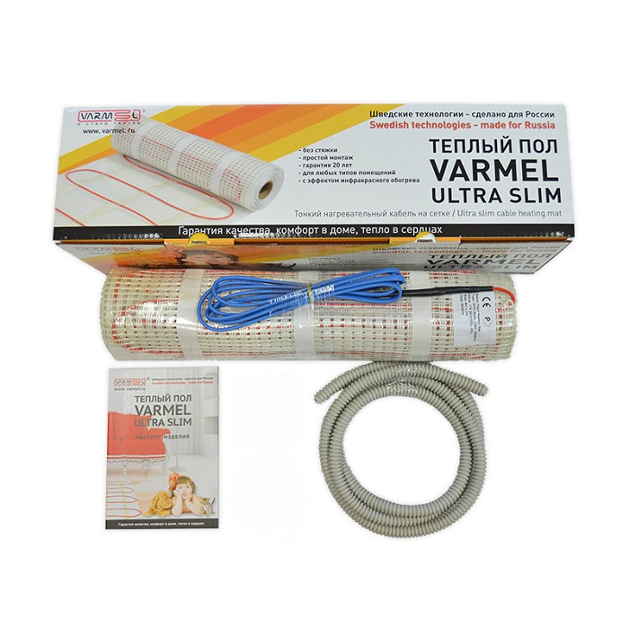 фото Нагревательный мат для теплого пола Varmel Ultra Slim Twin 5,0 кв.м-750w 230v