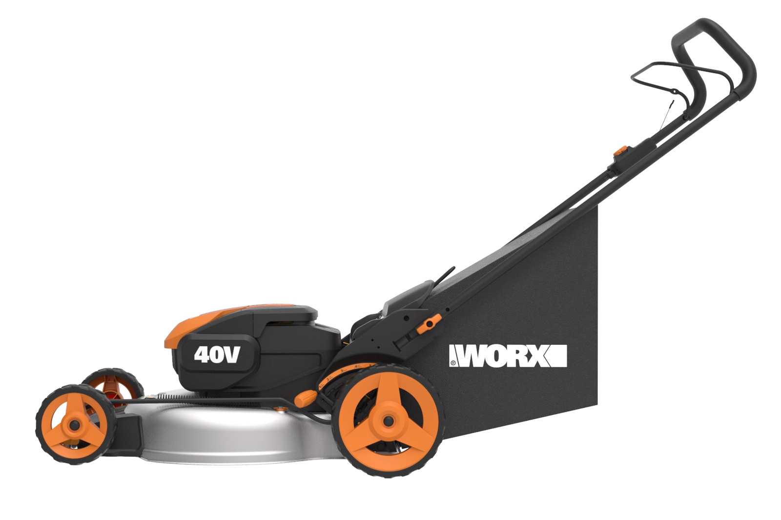 фото Газонокосилка аккумуляторная WORX WG751E, 40В, 48 см, 2*4,0 Ач, двойное ЗУ 2x2A