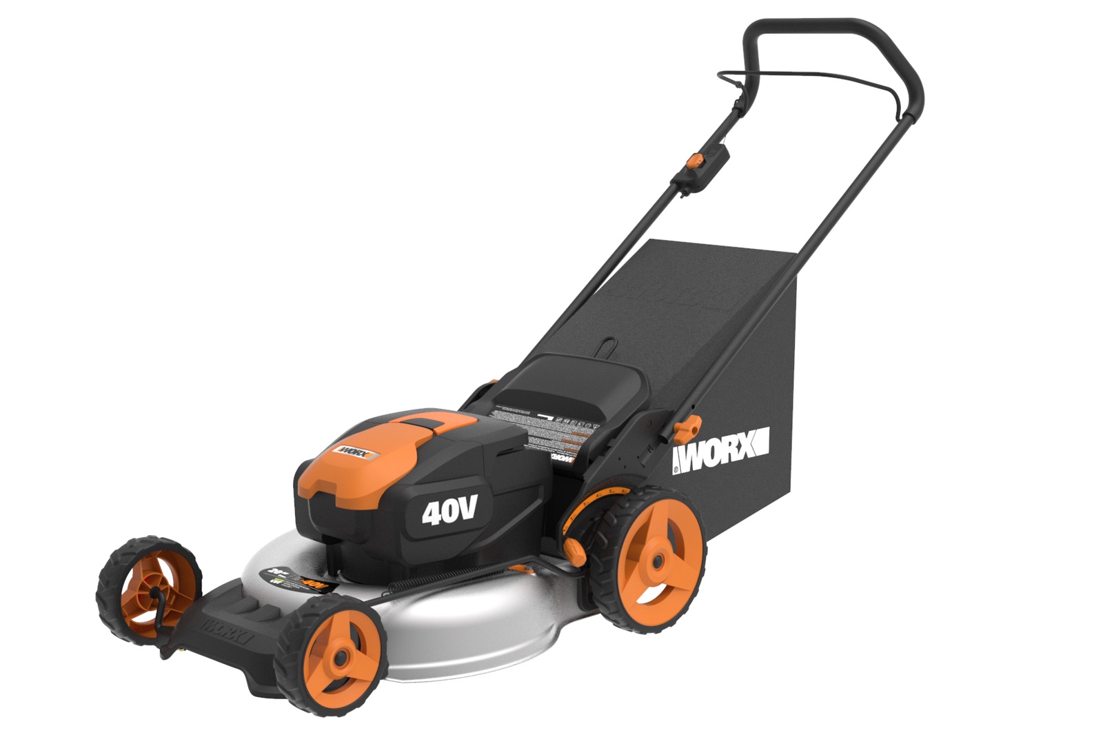 фото Газонокосилка аккумуляторная WORX WG751E, 40В, 48 см, 2*4,0 Ач, двойное ЗУ 2x2A