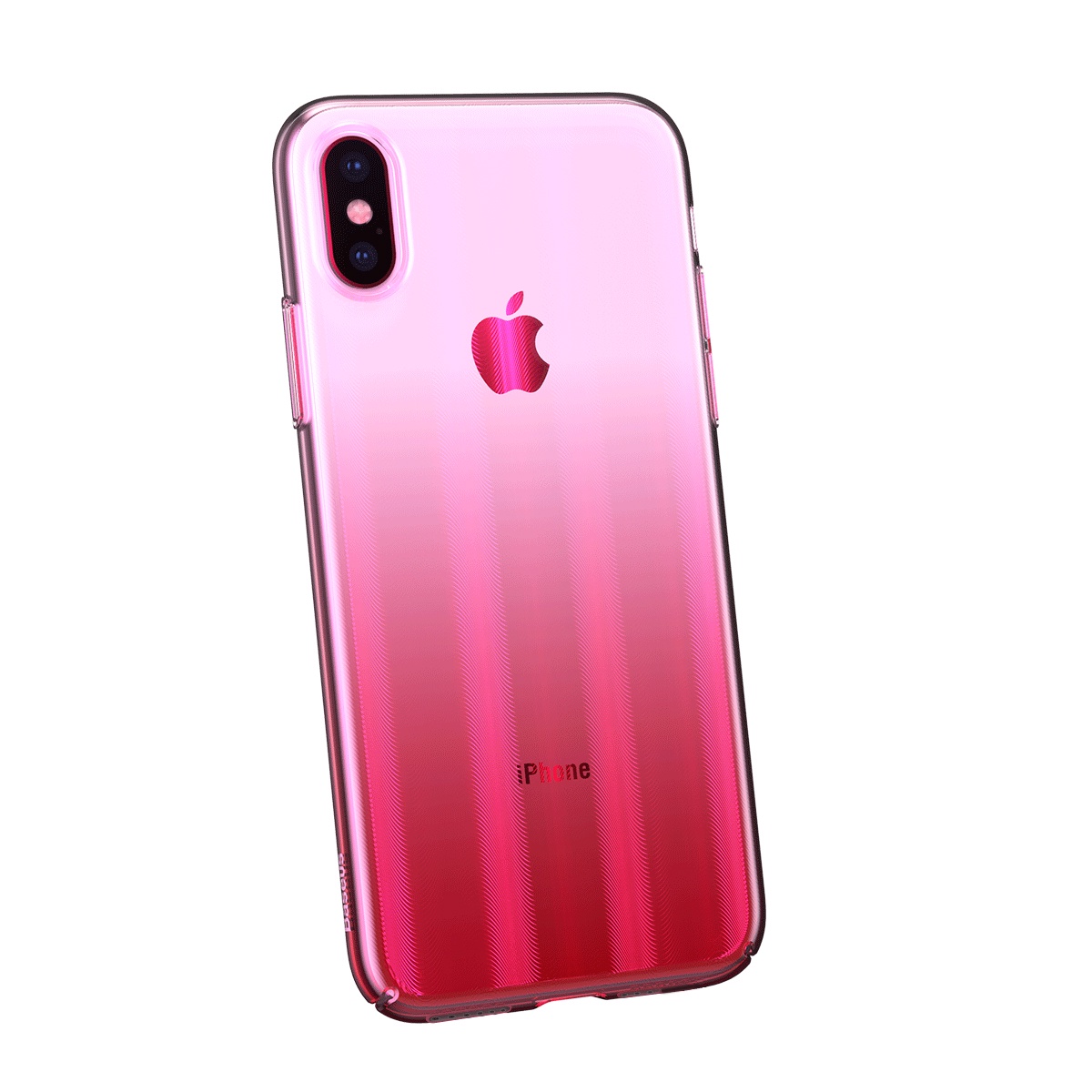 фото Чехол для сотового телефона Baseus WIAPIPH58-JG04, прозрачный, розовый