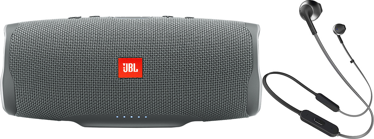 Комплект акустики jbl. Портативная акустика JBL charge 4 + наушники e25bt.