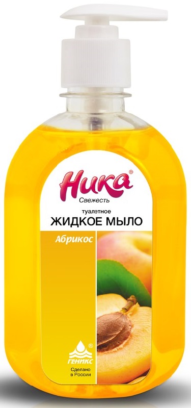 фото Жидкое мыло НИКА "Абрикос", с дозатором, 0.5 л