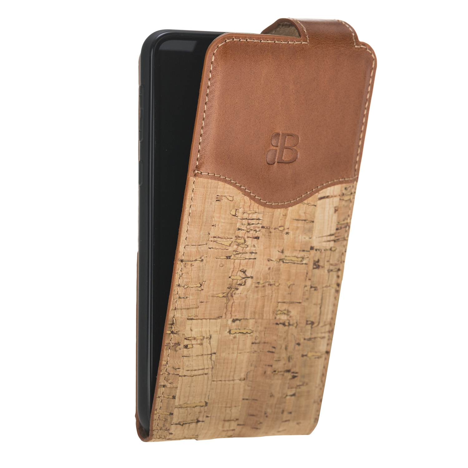 фото Чехол для сотового телефона Burkley для Samsung S10 Plus FlipCase, коричневый