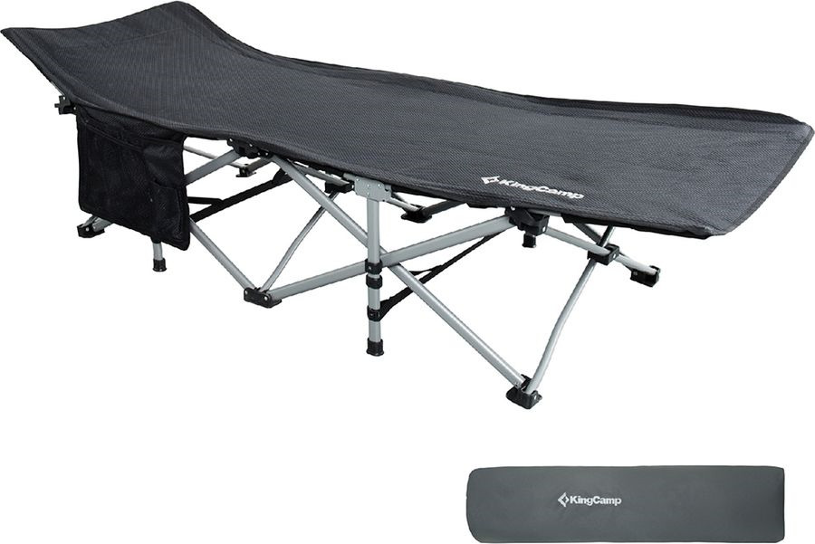 фото Кровать раскладная KingCamp Deluxe Folding Bed, KC8007, черный, 190 х 68 х 48 см